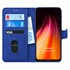 Microsonic Xiaomi Redmi Note 8 Kılıf Fabric Book Wallet Lacivert 1