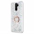 Microsonic Xiaomi Redmi Note 8 Pro Kılıf Glitter Liquid Holder Gümüş 2