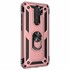 Microsonic Xiaomi Redmi Note 8 Pro Kılıf Military Ring Holder Rose Gold 2