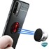 Microsonic Xiaomi Redmi Note 9 4G Kılıf Kickstand Ring Holder Kırmızı 6