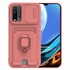 Microsonic Xiaomi Redmi Note 9 4G Kılıf Multifunction Silicone Pembe 1