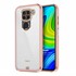 Microsonic Xiaomi Redmi Note 9 Kılıf Laser Plated Soft Pembe 1