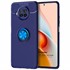 Microsonic Xiaomi Redmi Note 9 Pro 5G Kılıf Kickstand Ring Holder Lacivert 1