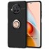 Microsonic Xiaomi Redmi Note 9 Pro 5G Kılıf Kickstand Ring Holder Siyah Rose 1