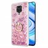 Microsonic Xiaomi Redmi Note 9 Pro Kılıf Glitter Liquid Holder Pembe 1