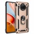 Microsonic Xiaomi Redmi Note 9 Pro 5G Kılıf Military Ring Holder Gold 1