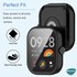 Microsonic Xiaomi Redmi Watch 5 Kılıf 360 Full Round Soft Silicone Siyah 5