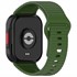 Microsonic Xiaomi Redmi Watch 4 Kordon Wave Design Silicone Band Koyu Yeşil 3