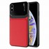 Microsonic Apple iPhone X Kılıf Uniq Leather Kırmızı 1