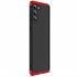 Microsonic Samsung Galaxy S21 Kılıf Double Dip 360 Protective Siyah Kırmızı 2