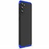 Microsonic Samsung Galaxy S21 Kılıf Double Dip 360 Protective Siyah Mavi 2