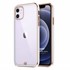 Microsonic Apple iPhone 12 Kılıf Laser Plated Soft Beyaz 1