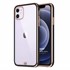 Microsonic Apple iPhone 12 Kılıf Laser Plated Soft Siyah 1