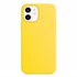 Microsonic Apple iPhone 12 Kılıf Liquid Lansman Silikon Sarı 2