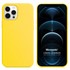 Microsonic Apple iPhone 12 Pro Kılıf Liquid Lansman Silikon Sarı 1