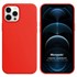 Microsonic Apple iPhone 12 Pro Max Kılıf Liquid Lansman Silikon Kırmızı 1
