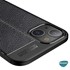 Microsonic Apple iPhone 14 Kılıf Deri Dokulu Silikon Siyah 4