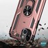 Microsonic Apple iPhone 13 Mini Kılıf Military Ring Holder Rose Gold 3