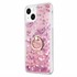 Microsonic Apple iPhone 13 Mini Kılıf Glitter Liquid Holder Pembe 2