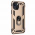Microsonic Apple iPhone 15 Kılıf Military Ring Holder Gold 2