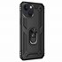 Microsonic Apple iPhone 15 Plus Kılıf Military Ring Holder Siyah 2
