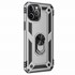 Microsonic Apple iPhone 15 Pro Kılıf Military Ring Holder Gümüş 2