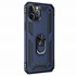 Microsonic Apple iPhone 15 Pro Max Kılıf Military Ring Holder Lacivert 2