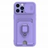 Microsonic Apple iPhone 15 Pro Max Kılıf Multifunction Silicone Lila 2