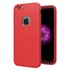 Microsonic Apple iPhone 8 Kılıf Deri Dokulu Silikon Kırmızı 1