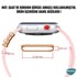 Microsonic Apple Watch 8 41mm Kordon Süsü Charm İnci Kalp Gümüş 3