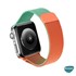 Microsonic Apple Watch SE 2022 44mm Kordon Dual Color Luxe Metal Twist Yeşil Lila 6