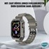 Microsonic Apple Watch SE 44mm Kordon Transparent Clear Band Siyah 2
