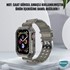 Microsonic Apple Watch Series 10 46mm Kordon Transparent Clear Band Siyah 2