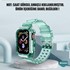 Microsonic Apple Watch Series 4 40mm Kordon Transparent Clear Band Yeşil 2