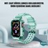 Microsonic Apple Watch Series 6 44mm Kordon Transparent Clear Band Yeşil 2