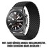 Microsonic Samsung Galaxy Watch 5 44mm Kordon Small Size 135mm Braided Solo Loop Band Siyah 2