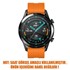 Microsonic Samsung Galaxy Watch 4 44mm Kordon Silicone RapidBands Turuncu 2