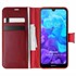Microsonic Huawei Y5 2019 Kılıf Delux Leather Wallet Kırmızı 1
