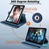 Microsonic Apple iPad Mini 7 Kılıf A2993-A2995 360 Rotating Stand Deri Mor 5