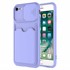 Microsonic Apple iPhone SE 2020 Kılıf Inside Card Slot Lila 1