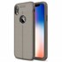 Microsonic Apple iPhone XR 6 1 Kılıf Deri Dokulu Silikon Gri 1