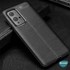 Microsonic OnePlus 9 Pro Kılıf Deri Dokulu Silikon Siyah 4