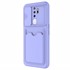 Microsonic Oppo A5 2020 Kılıf Inside Card Slot Lila 2