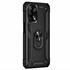 Microsonic Oppo A74 4G Kılıf Military Ring Holder Siyah 2