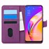 Microsonic Oppo Reno 5 Lite Kılıf Fabric Book Wallet Mor 1