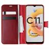 Microsonic Realme C11 2021 Kılıf Delux Leather Wallet Kırmızı 1