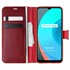 Microsonic Realme C21 Kılıf Delux Leather Wallet Kırmızı 1