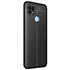 Microsonic Realme C25s Kılıf Deri Dokulu Silikon Siyah 2