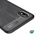Microsonic Samsung Galaxy A01 Core Kılıf Deri Dokulu Silikon Siyah 6