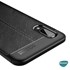 Microsonic Samsung Galaxy A02 Kılıf Deri Dokulu Silikon Lacivert 4